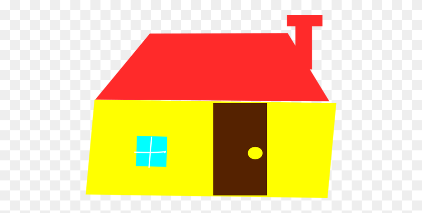 500x365 Roof Free Clipart - Red House Clipart