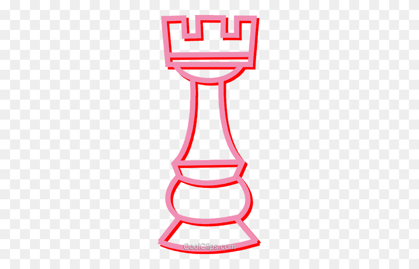 207x480 Rook Chess Piece Royalty Free Vector Clip Art Illustration - Rook Clipart