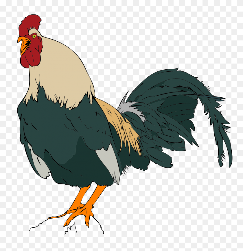 2000x2075 Rooster Clipart - Rooster Images Clip Art