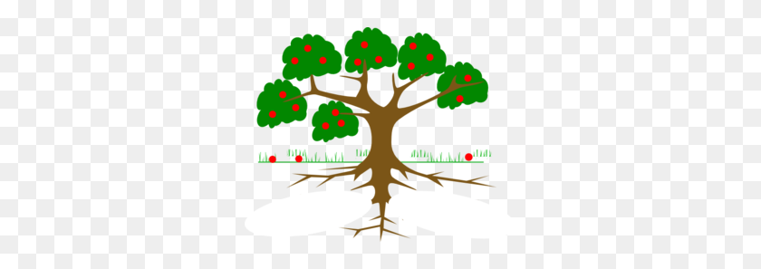 299x237 Roots Clipart Rooted Tree - Plant With Roots Clipart