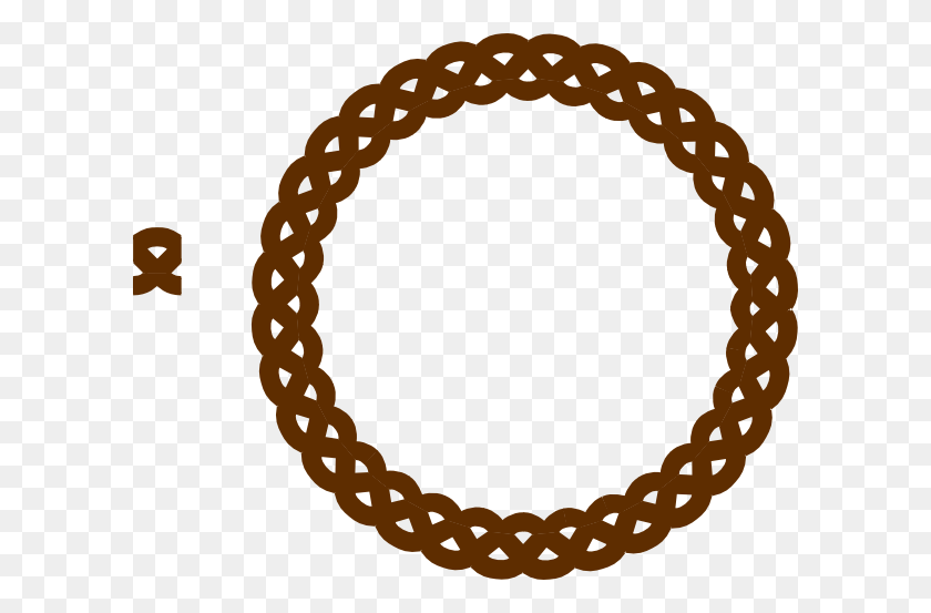 600x493 Rope Clipart Brown - Rustic Border Clipart