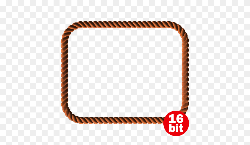430x430 Rope Clipart Square Frame - Free Page Borders Clip Art