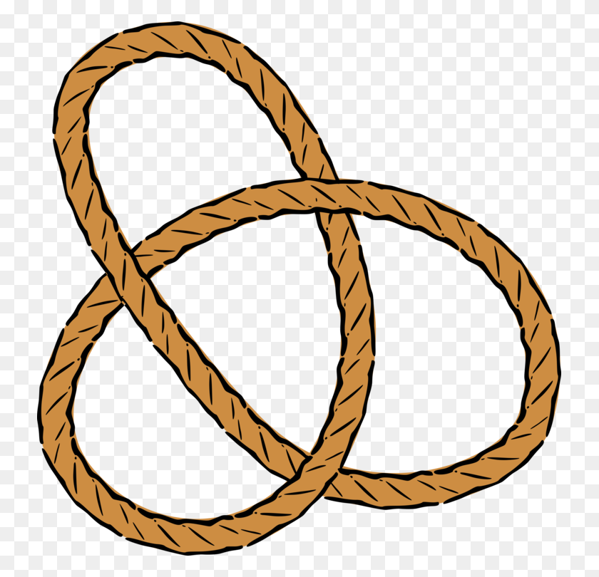 735x750 Rope Knot Lasso Seamanship Download - Rope Circle Clipart