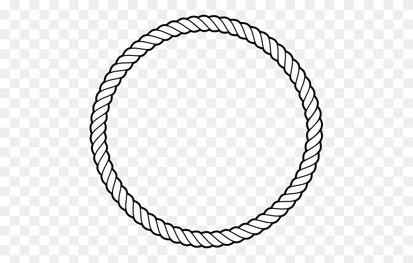 475x476 Rope Ring Crafts Fun Things Clip Art, Vector - Rope Border Clipart