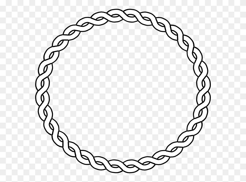 600x563 Rope Seal Border Clip Art - Seal Clipart Black And White