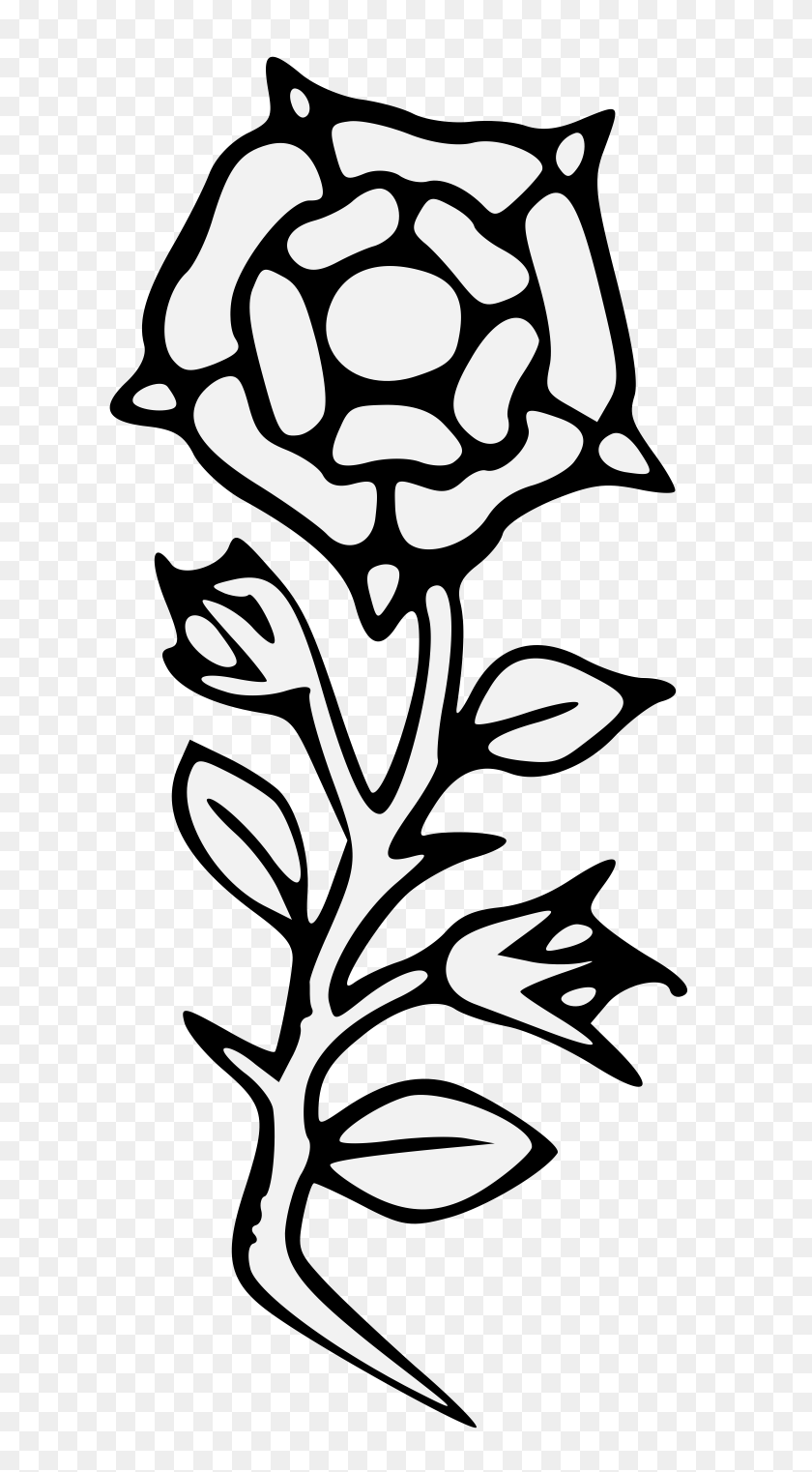656x1462 Rose - Rose Drawing PNG