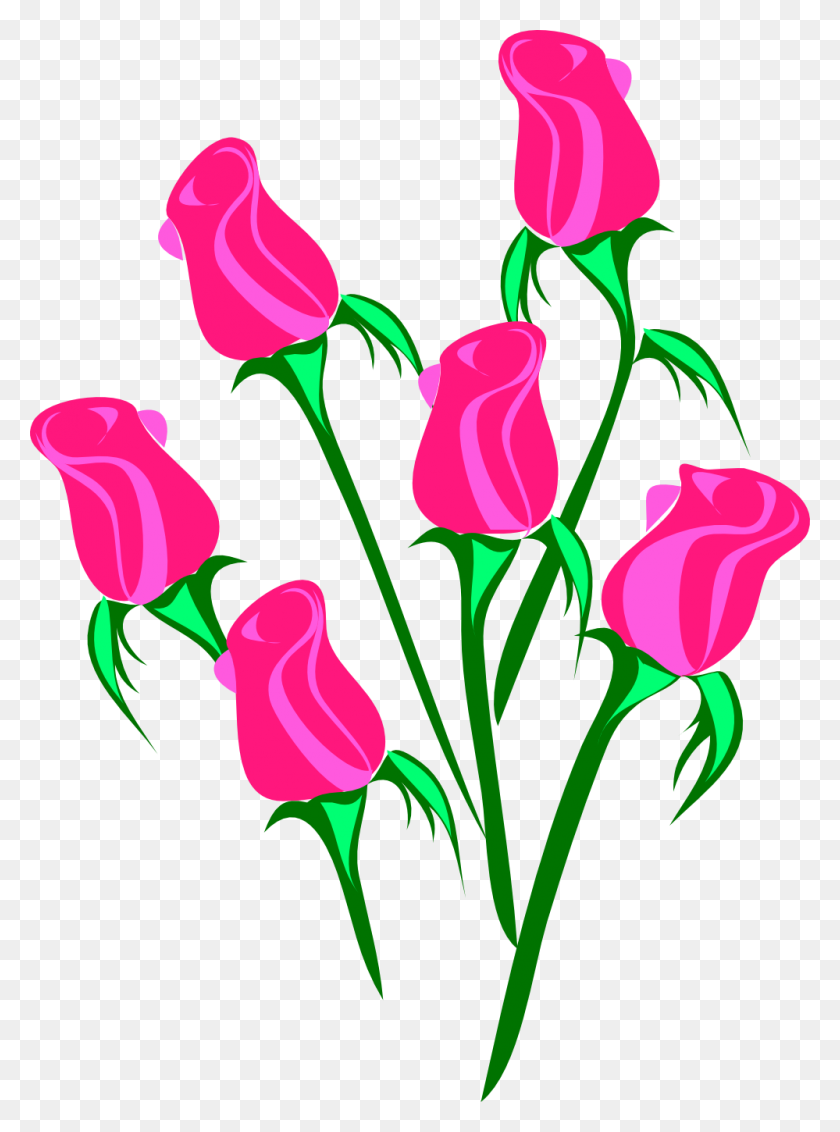 999x1373 Rose Border Clip Art - Wilted Flower Clip Art