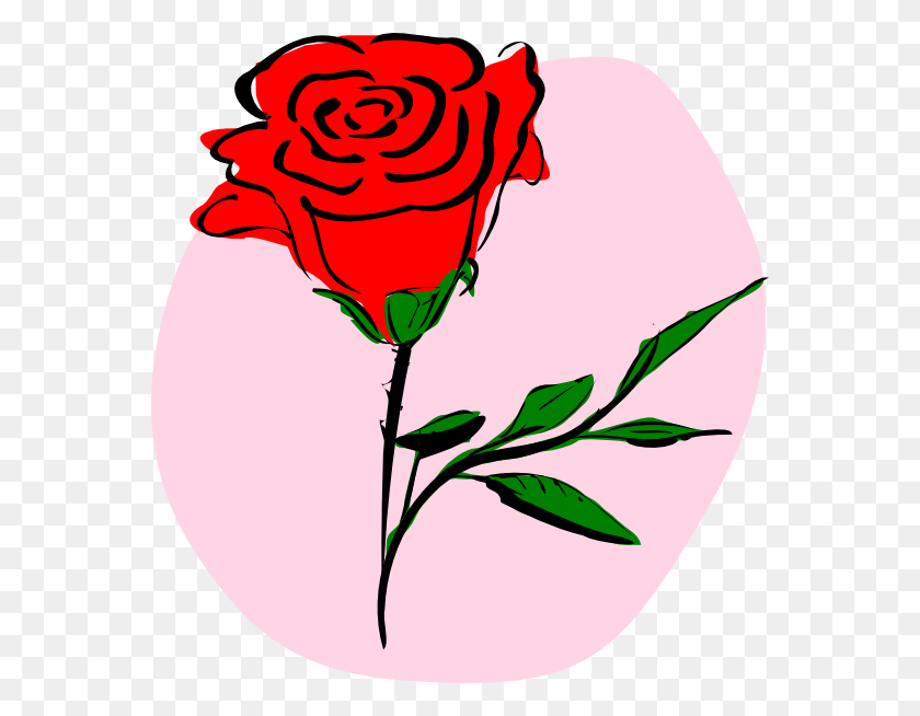 564x594 Rose Clipart Simple Clip Art Images - Flower Clipart Rose