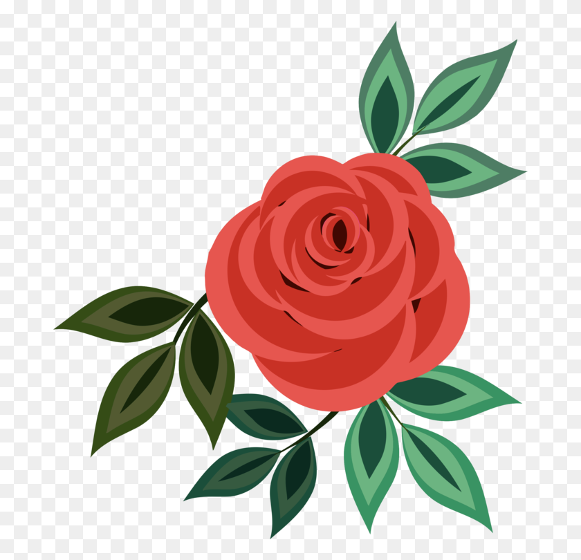 686x750 Rose Computer Icons Pink Drawing Download - Rose Drawing PNG