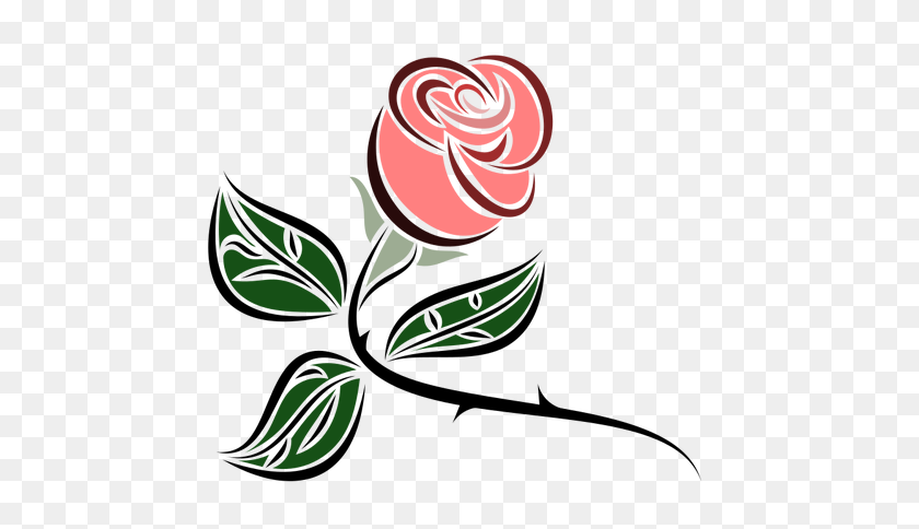 500x424 Rose Flower Clip Art Free - Walnut Clipart