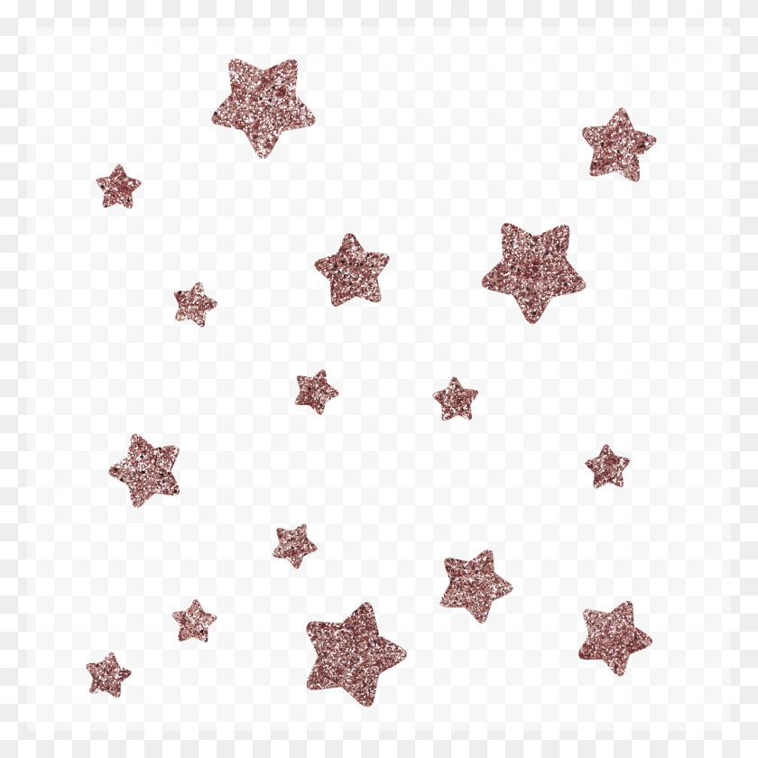 2048x2048 Destellos De Oro Rosa Png - Destellos De Estrellas Png