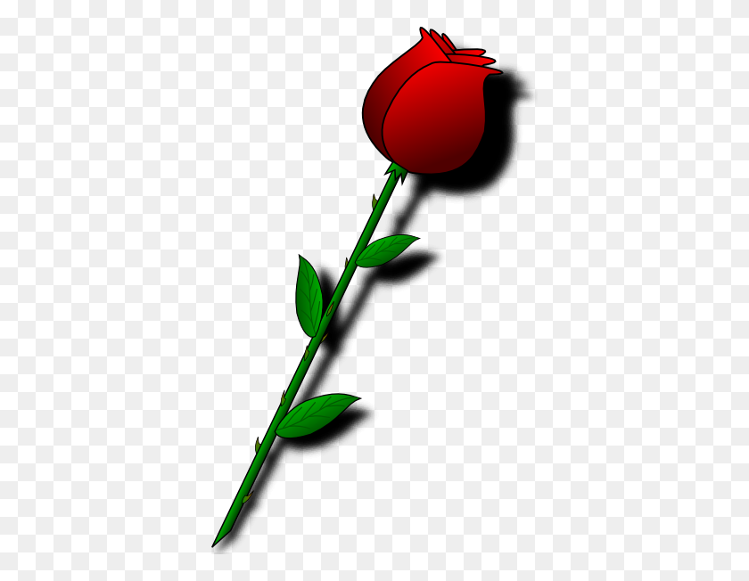366x592 Rose Red Flower Clip Art - Rose Flower Clipart