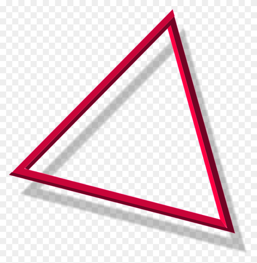1024x1054 Rose Red Triangle Cartoon Transparent Free Png Download Png - Red Triangle PNG