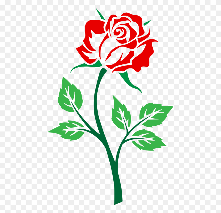 479x750 Rose Silhouette Computer Icons Autocad Dxf Drawing - Rose With Thorns Clipart