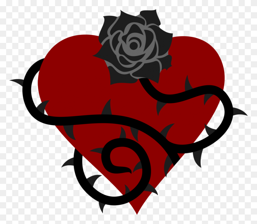 963x829 Rose With Thorns Cutiemark - Rose With Thorns Clipart