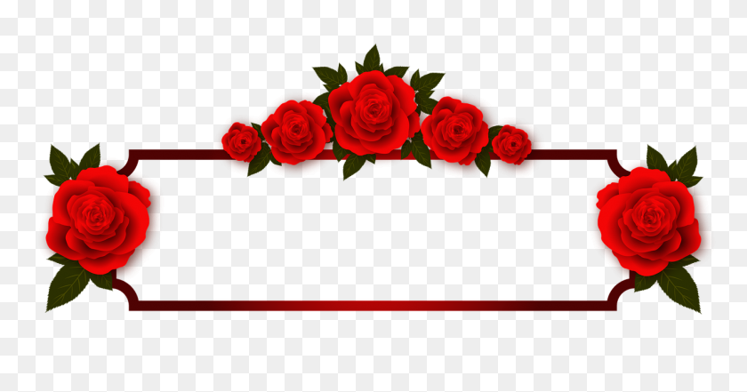 1280x626 Rose,flowers,plate,frame,photo Frame - Flowers Transparent PNG