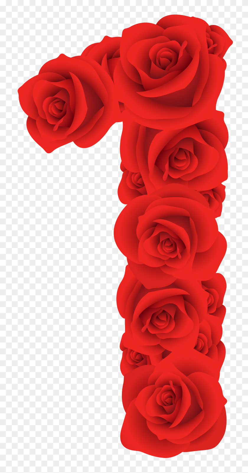 3562x7042 Roses Clip Art, Clipart - Number One Clipart