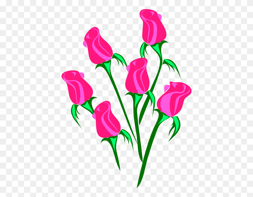 432x594 Roses Clip Art Free Vector - Rose Bouquet Clipart