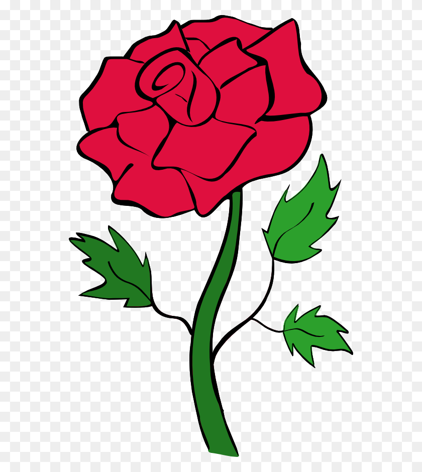 566x880 Roses Image Of Clip Art Red Rose Red Rose Free Clipart Free Clip - Playdate Clipart