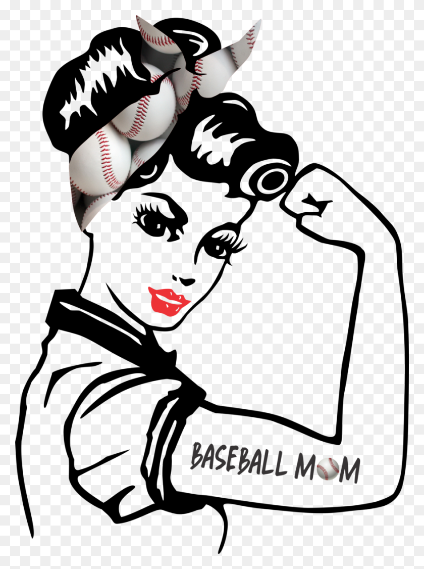 878x1200 Rosie Baseball Mom Albb Blanks - Béisbol Mamá De Imágenes Prediseñadas