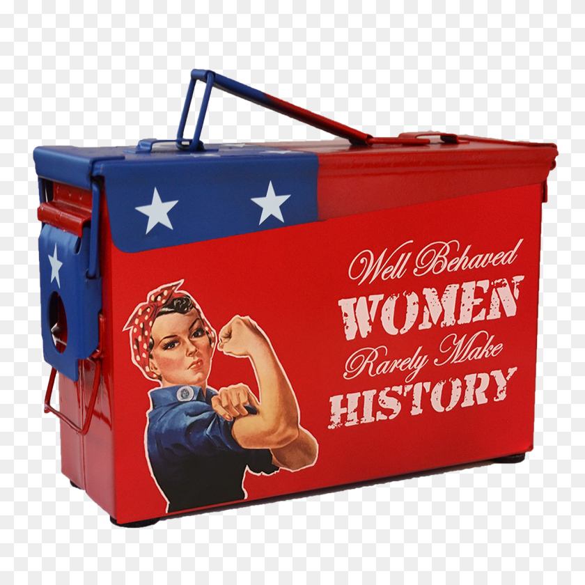 1200x1200 Rosie The Riveter Custom Ammo Can In Stars And Stripes - Rosie The Riveter PNG
