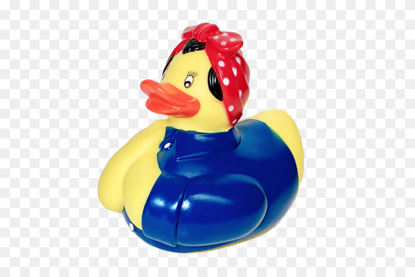 500x500 Rosie The Riveter Rubber Duck - Rosie The Riveter PNG