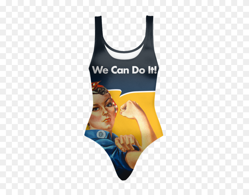 600x600 Rosie The Riveter Swimsuit Print Prohibition - Rosie The Riveter PNG