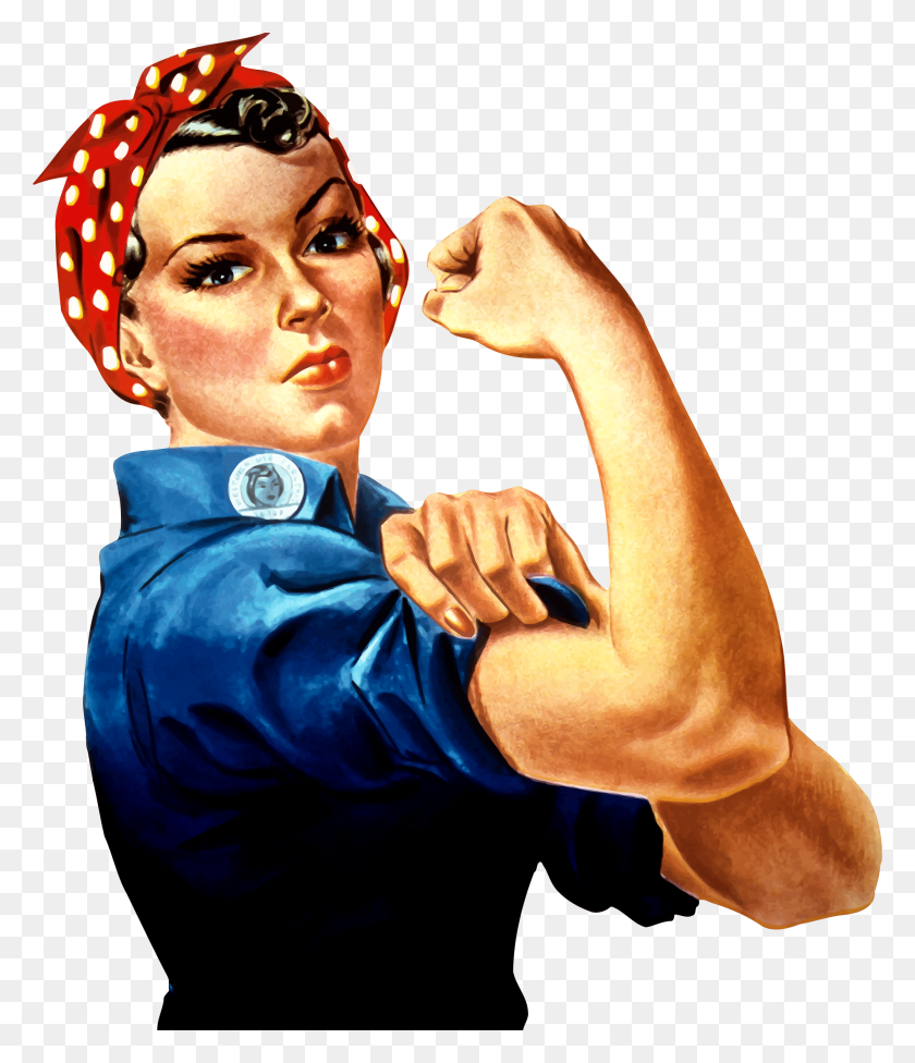 2042x2400 Rosie The Riveter Vector Clipart Image - Rosie The Riveter PNG
