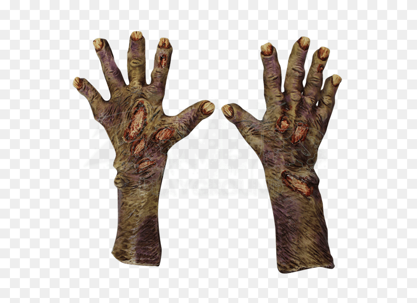 550x550 Гниющие Перчатки Зомби - Руки Зомби Png