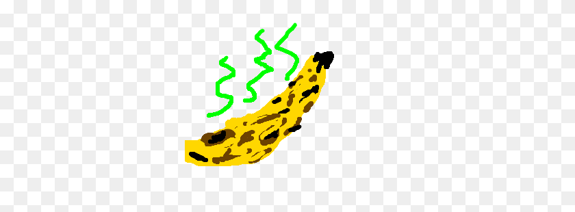 300x250 Rotten Banana Drawing - Rotten Banana Clipart