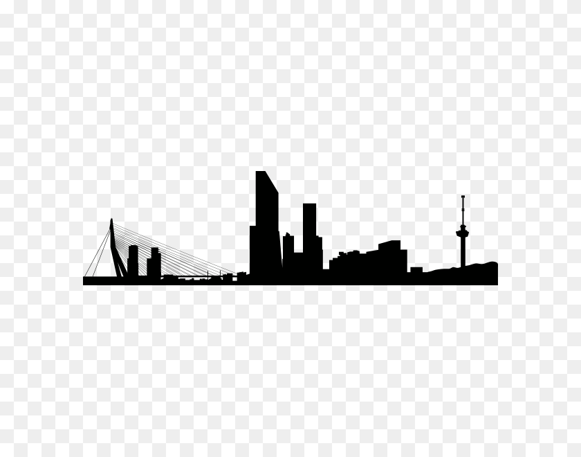 600x600 Rotterdam Skyline Png Png Image - Skyline PNG