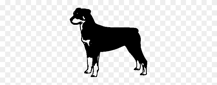 300x269 Rottweiler Silhouette Clip Art Clipart - Rottweiler Clipart