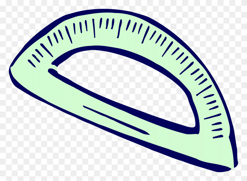 2337x1668 Roughly Drawn Protractor Icons Png - Protractor PNG