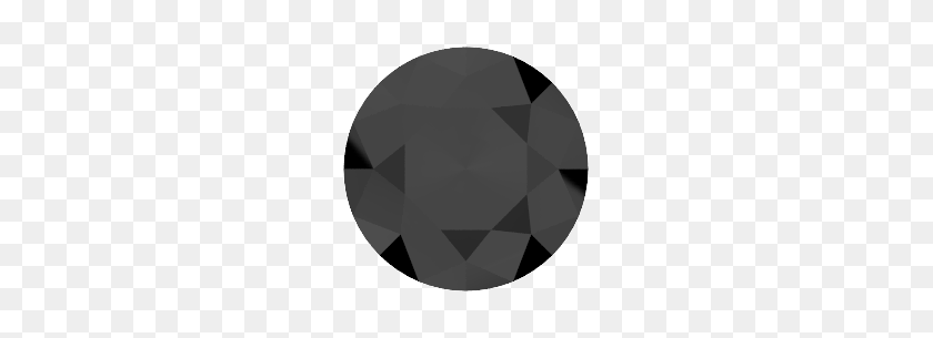 245x245 Anillo De Plata Esterlina Con Diamante Negro Redondo Con Diamante De Cinco Piedras - Diamante Negro Png