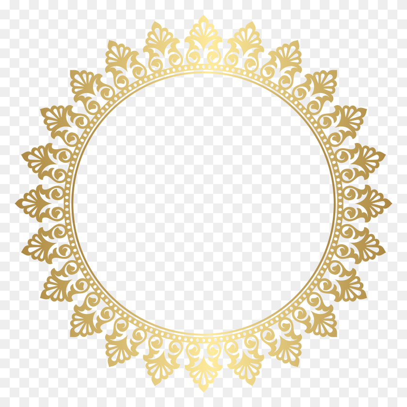 7901x7901 Round Border Frame Clip Art Png Image - Round Border Clipart