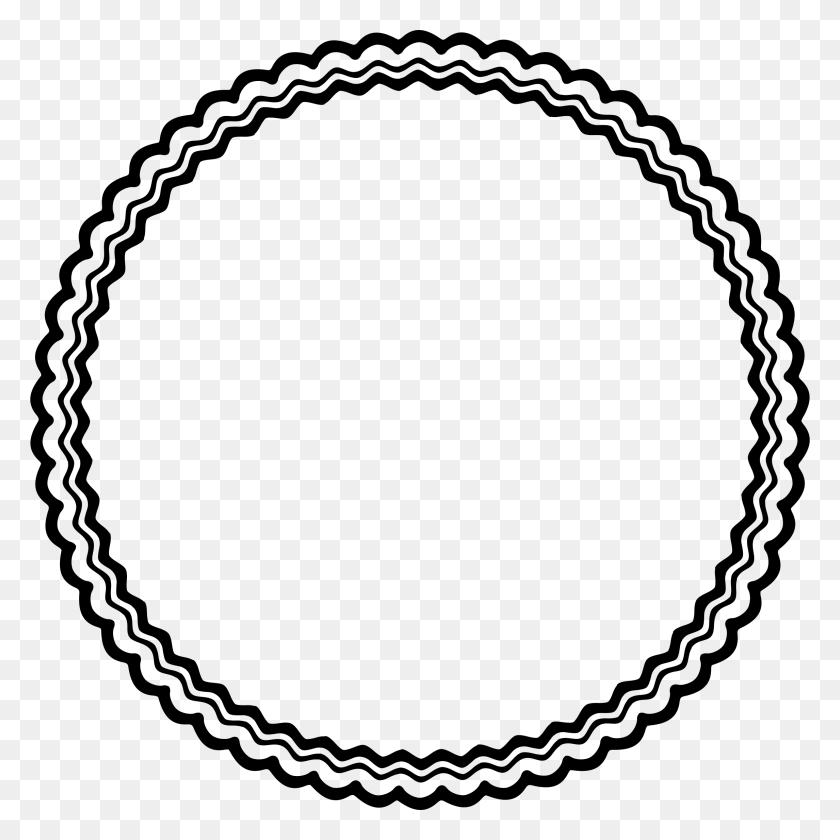 2292x2294 Round Border Icons Png - Rope Border PNG
