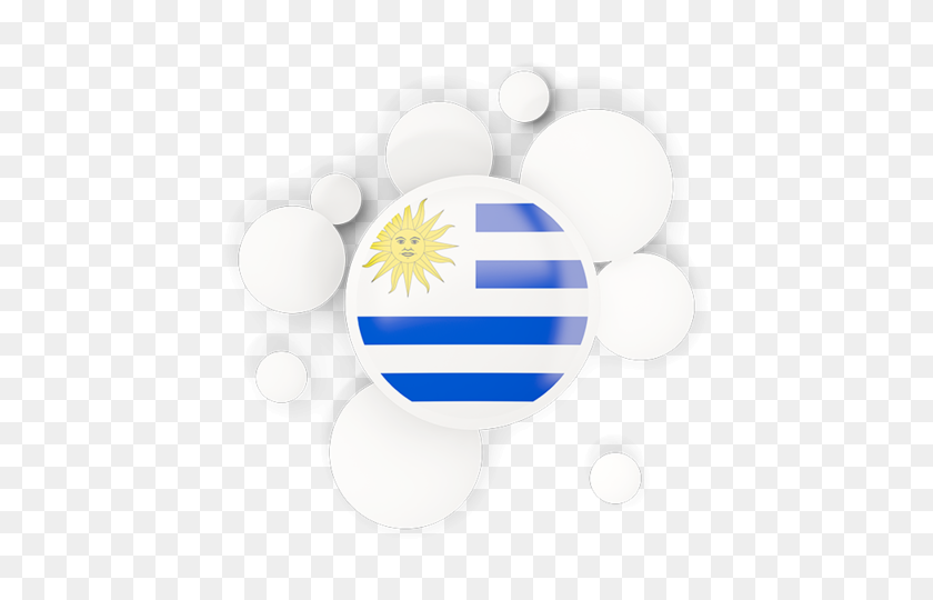 640x480 Bandera Redonda Con Círculos Ilustración De La Bandera De Uruguay - Bandera De Uruguay Png