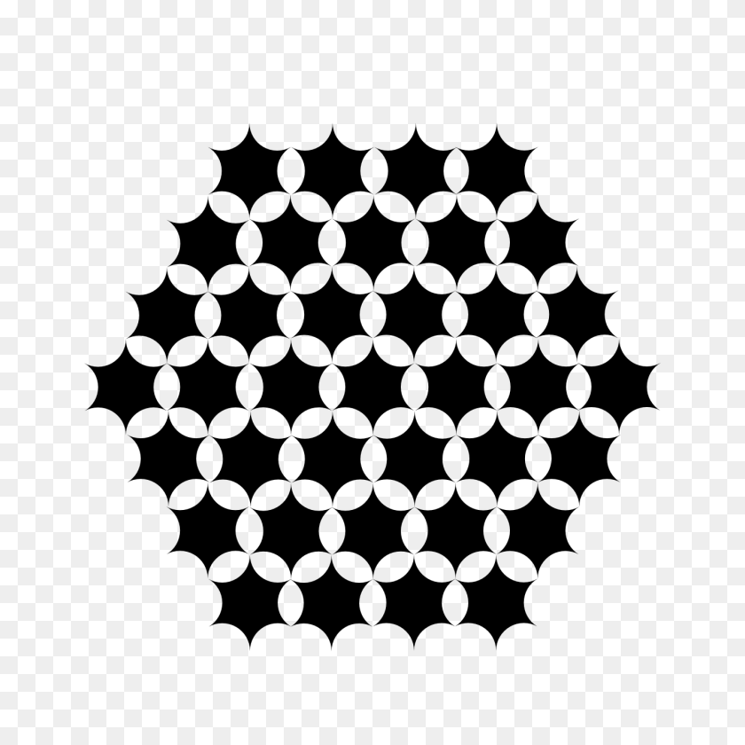 1331x1331 Round Hexagon Clover Folksonomy Public Doma Clip Art - Hexagon Pattern PNG