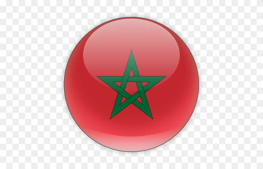 640x480 Icono Redondo De La Ilustración De La Bandera De Marruecos - Ronda Png