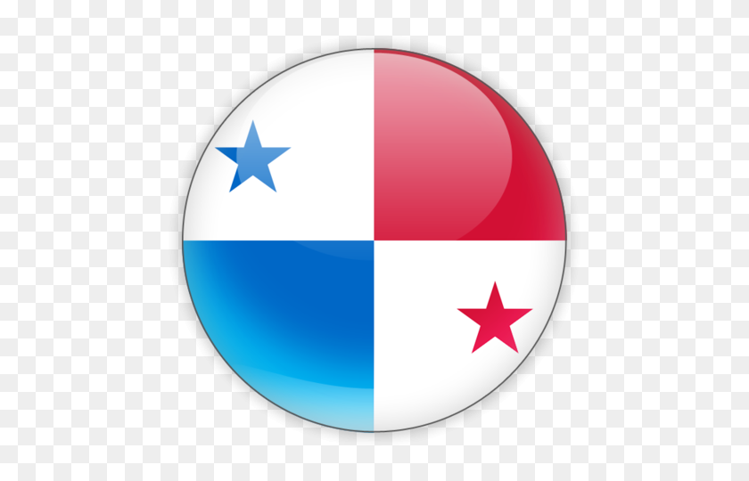 640x480 Round Icon Illustration Of Flag Of Panama - Panama Flag PNG