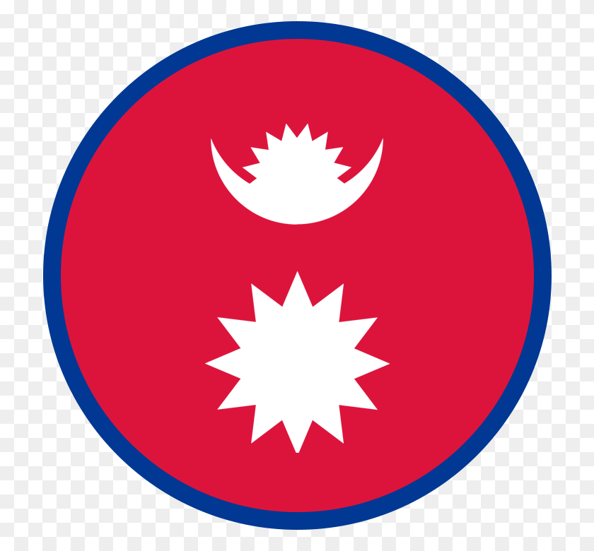 720x720 Круглый Флаг Непала Vexillology - Флаг Непала Png