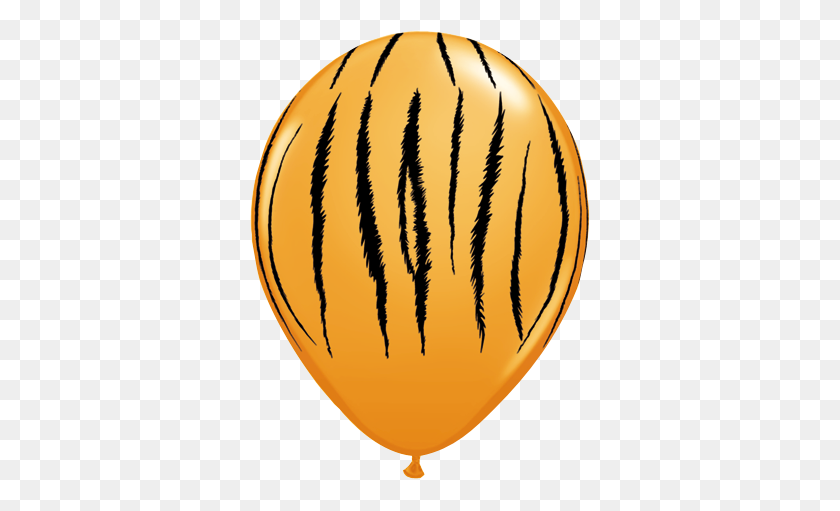342x451 Round Orange White Zebra Tiger Stripes Assorted - Zebra Clipart PNG
