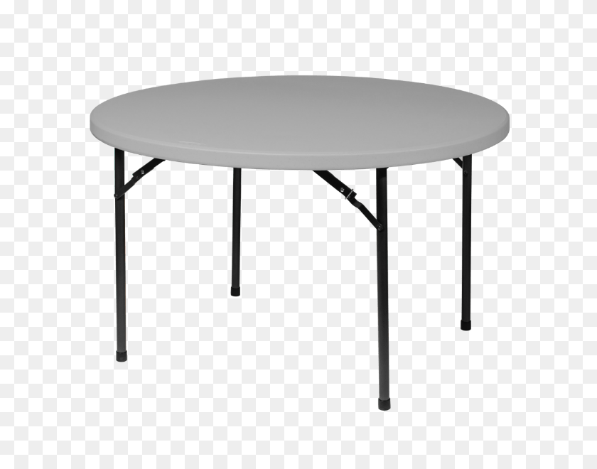 600x600 Round Plastic Folding Table Next Door Rentals - Round Table PNG