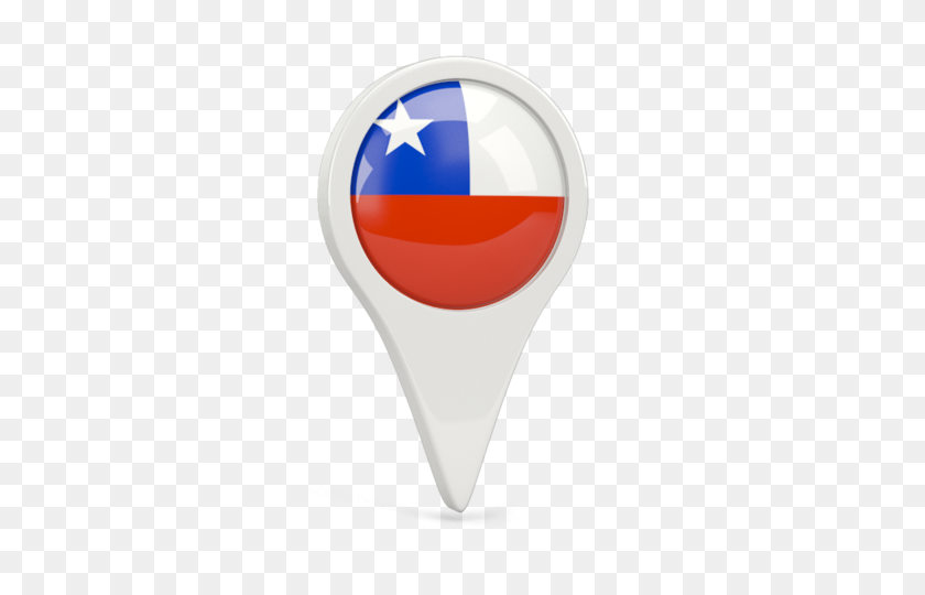 640x480 Round Pn Illustration Of Flag Of Chile - Chile Flag PNG