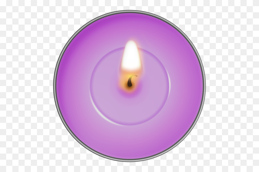 500x500 Round Purple Candle Png Clip Art - Round Clipart