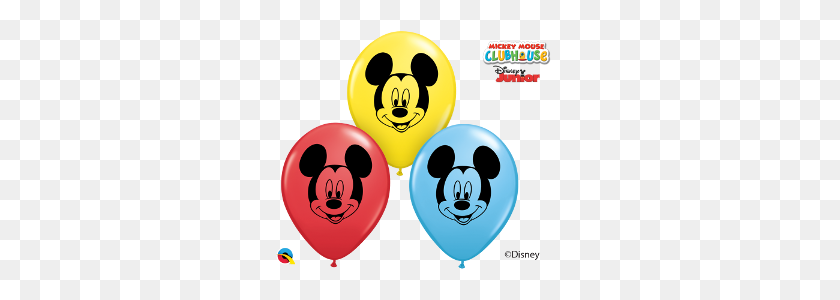 300x240 Ronda Qualatex Cara De Mickey Mouse Surtido De Conteo - Cara De Mickey Mouse Png