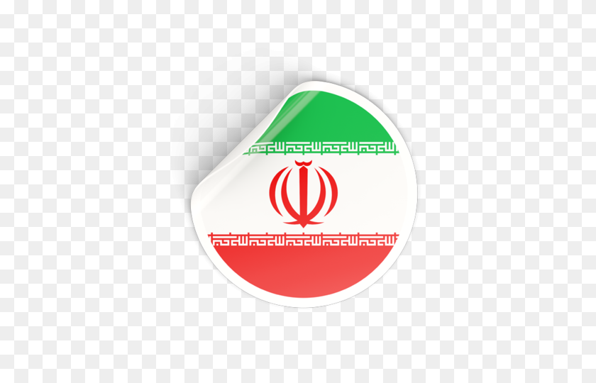 640x480 Круглый Стикер Иллюстрации Флага Ирана - Флаг Ирана Png