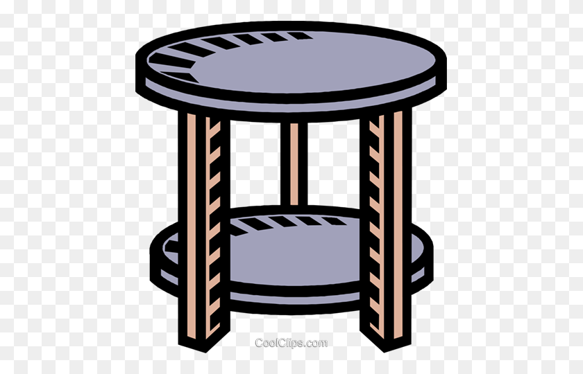 449x480 Round Table, Pedestal Royalty Free Vector Clip Art Illustration - Round Table Clipart