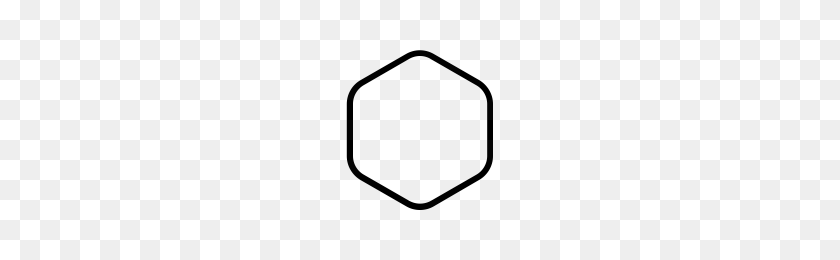 200x200 Rounded Hexagon Png Png Image - Hexagon PNG