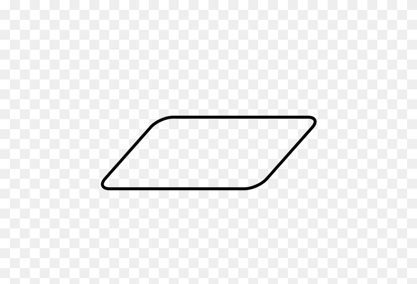 512x512 Rounded Parallelogram Shape - Parallelogram PNG